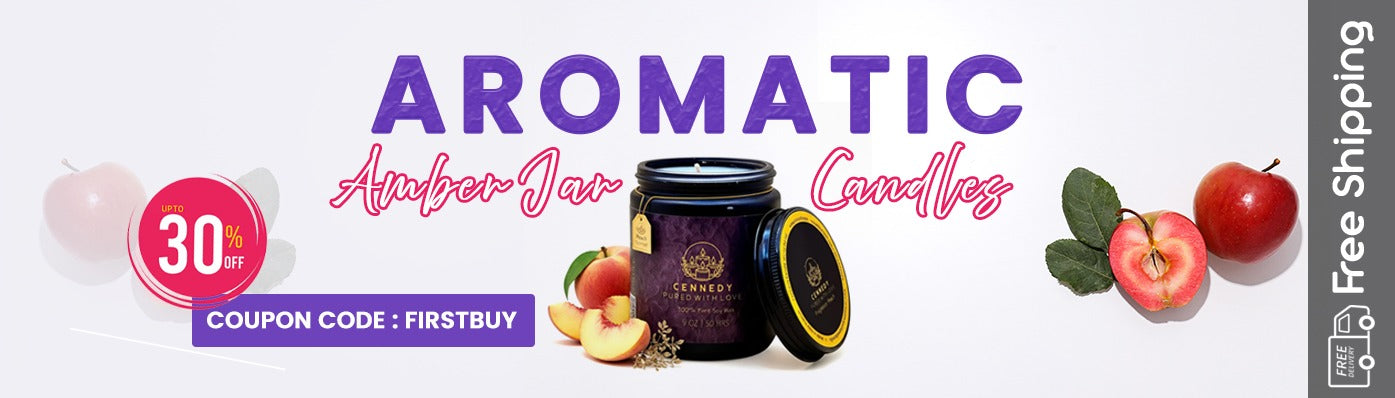 Aromatic  Amber Jar Candles