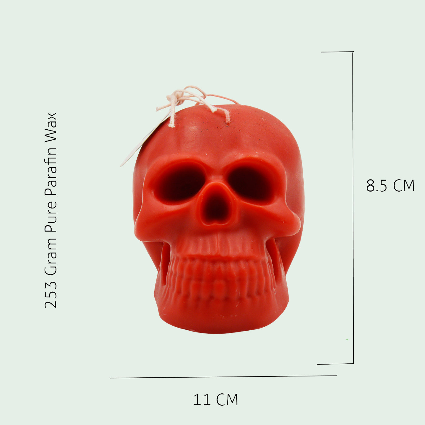 Skull Candles Pair – Unique Gothic Decorative Candles for Home,Spell & Theme Décor