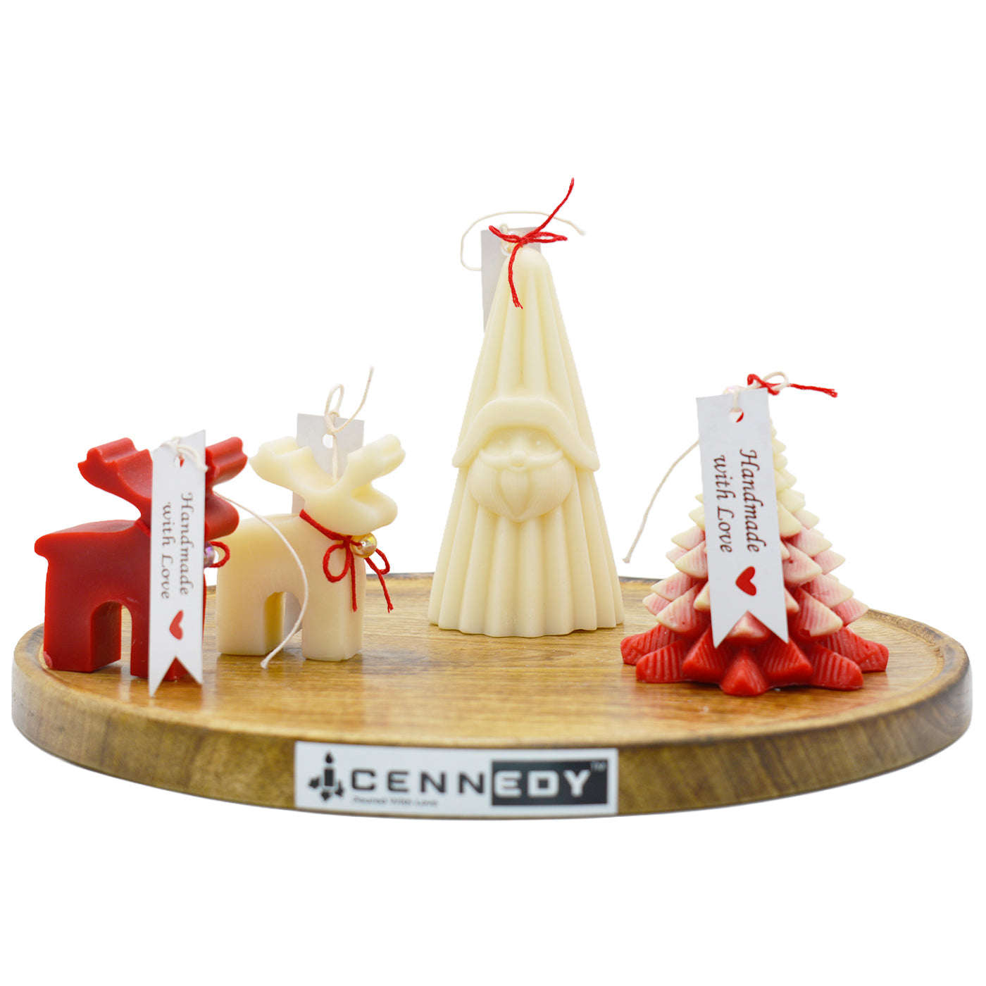 Handmade Christmas Candles Set Lavender Chamomile Premium Gift