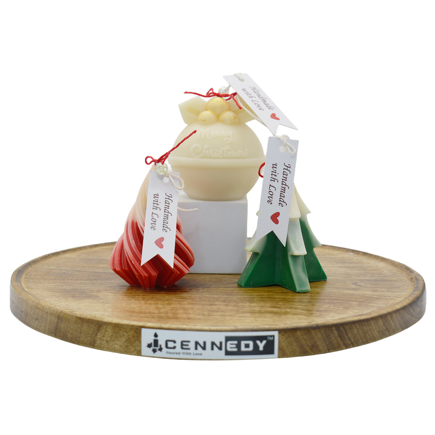 Christmas Soy Wax Candle Gift Set – Lavender Chamomile Décor Box