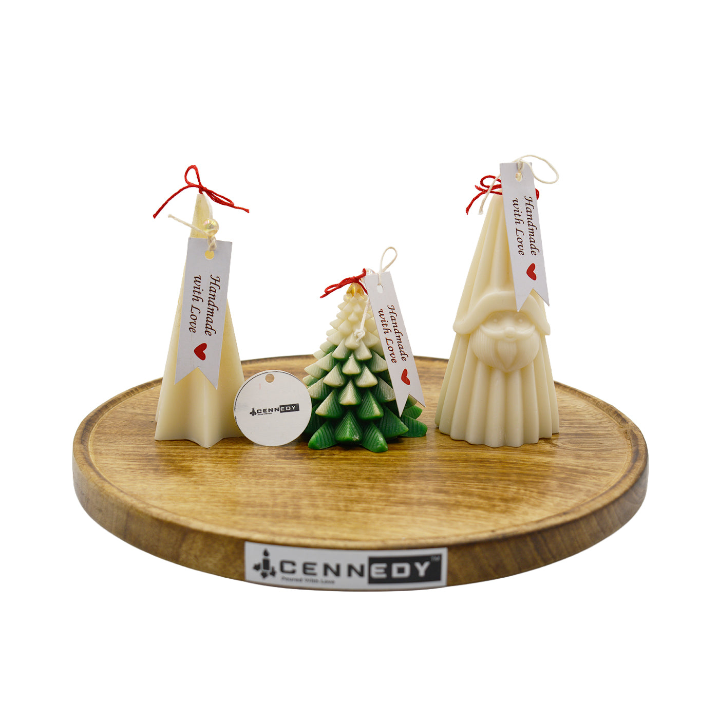 Christmas Tree Shaped Decorative Scented Candle – Festive Holiday Home Décor Candle