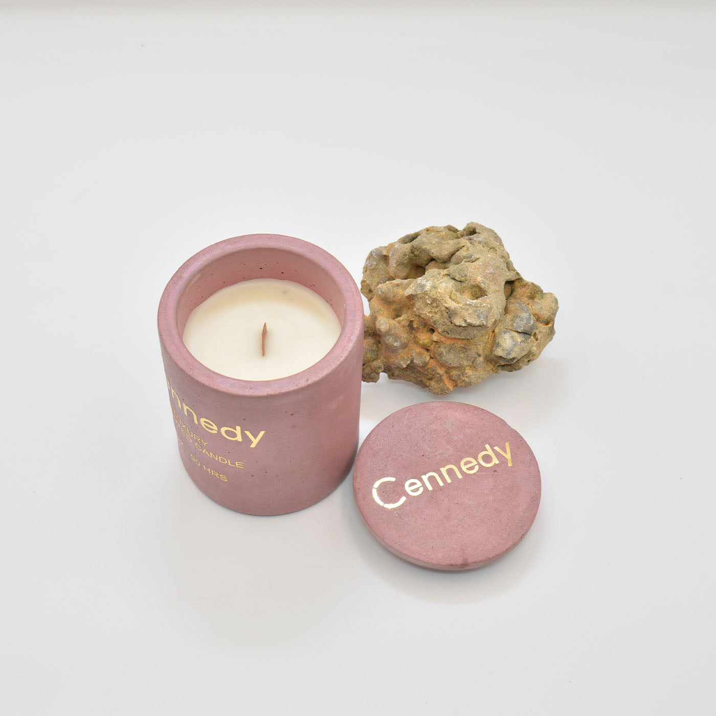 Luxury Tobacoo Vanilla Hand Crafted Scented Candle in Concrete Jar - 10 Oz