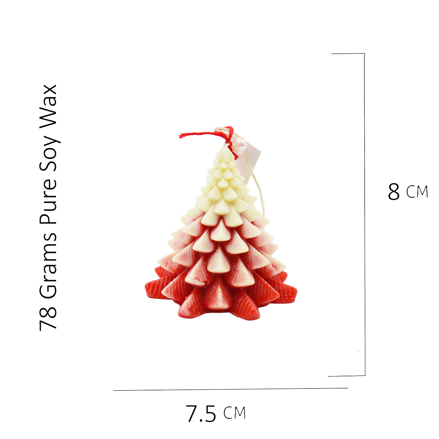 Christmas Tree Shaped Decorative Scented Candle – Festive Holiday Home Décor Candle