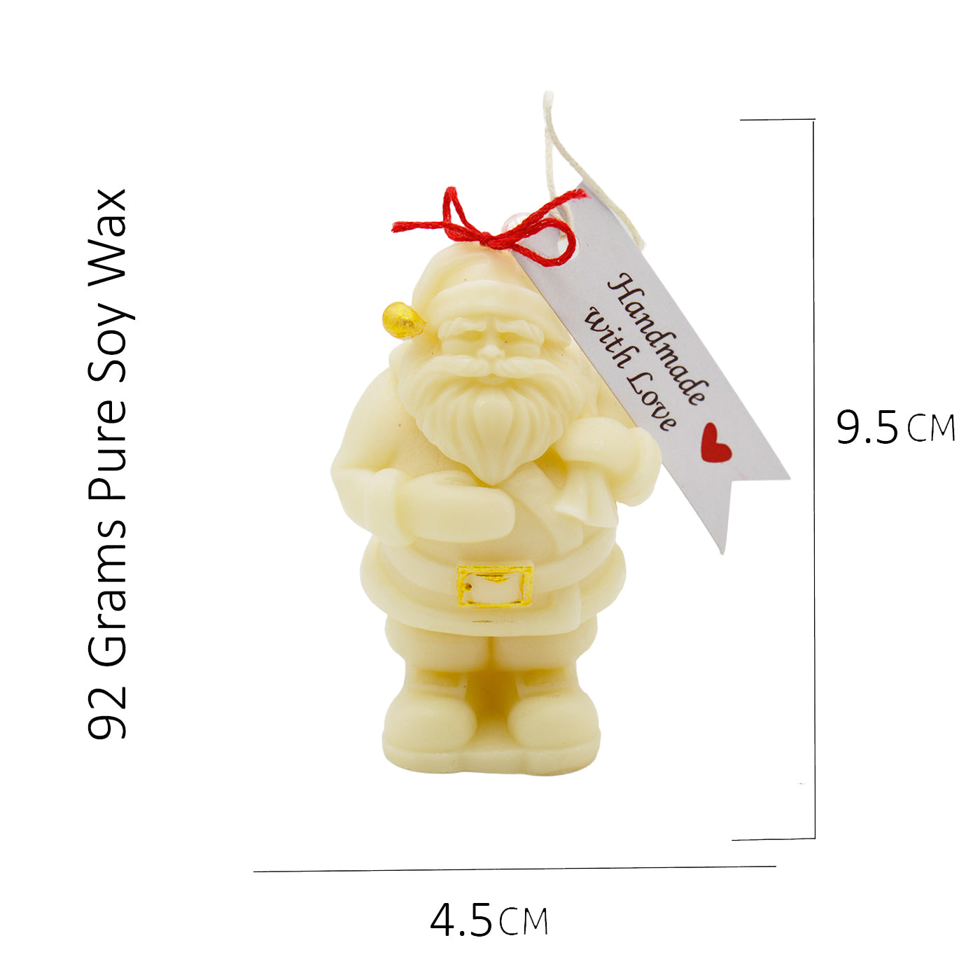 Christmas Soy Wax Lavender Chamomile Candle Set – Santa Reindeer Décor Gift