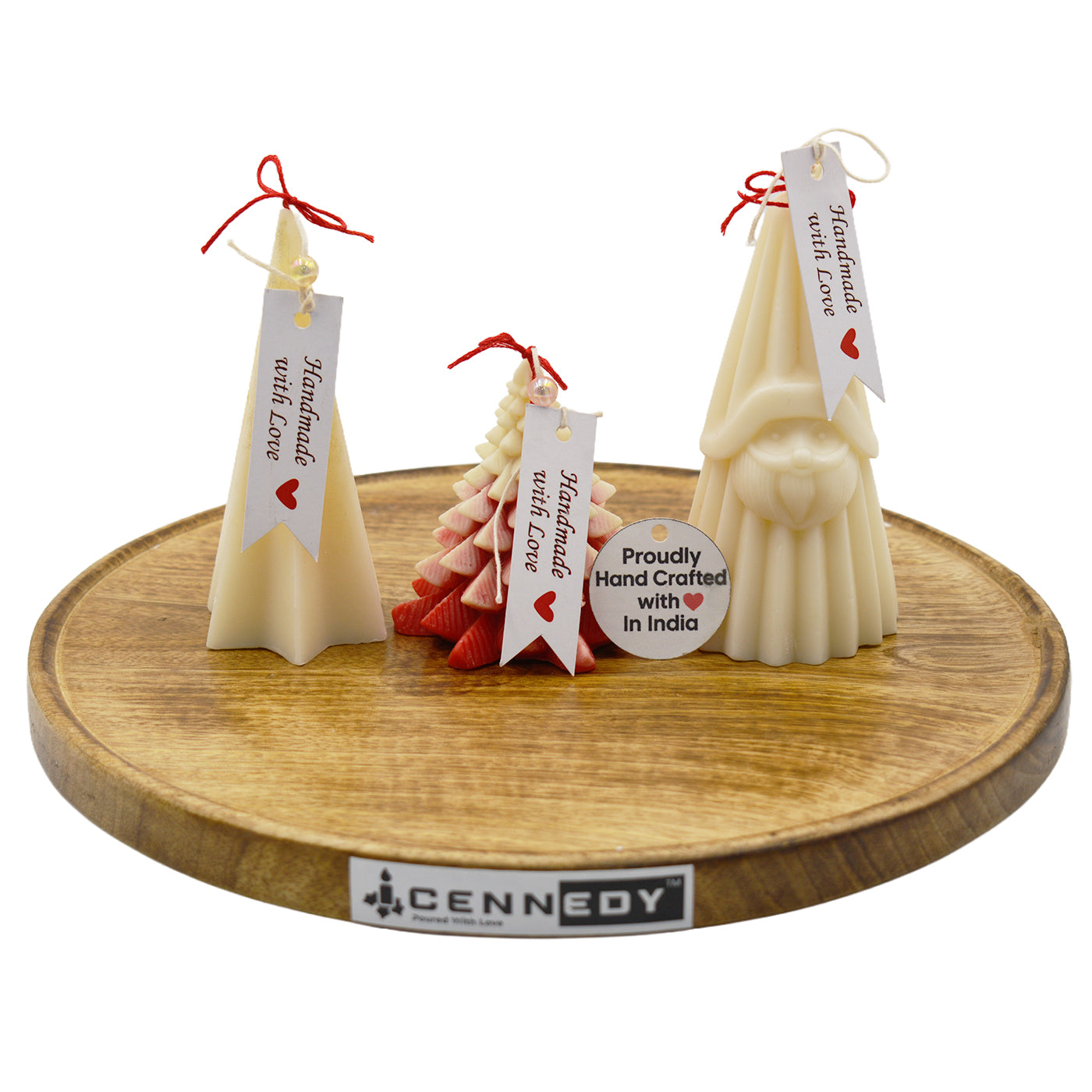 Christmas Tree Shaped Decorative Scented Candle – Festive Holiday Home Décor Candle