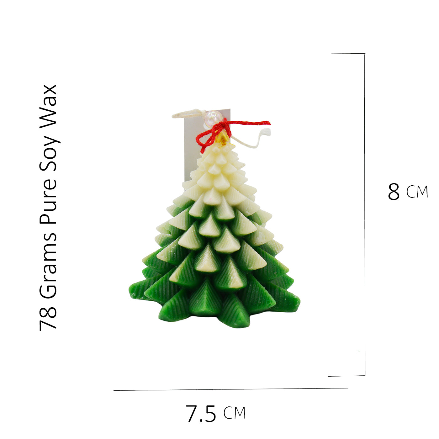 Christmas Tree Shaped Decorative Scented Candle – Festive Holiday Home Décor Candle