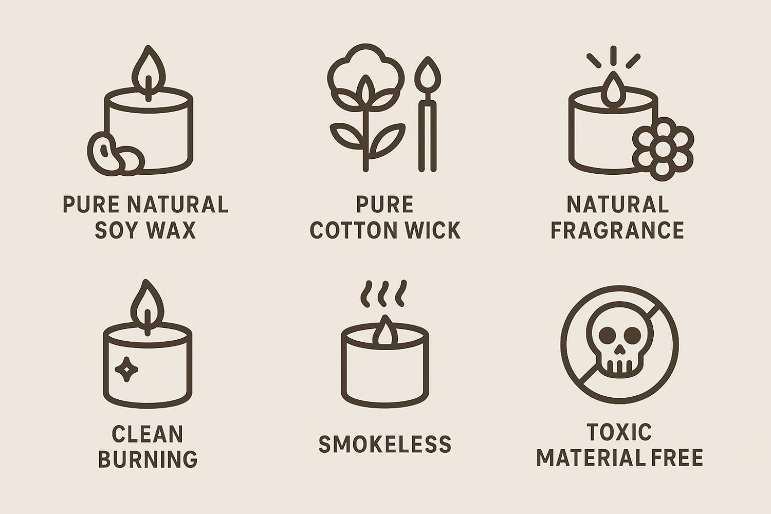 Premium Soy Wax Cement Jar Scented Candle Gift Set – Whispers of Eden (8 Pieces)