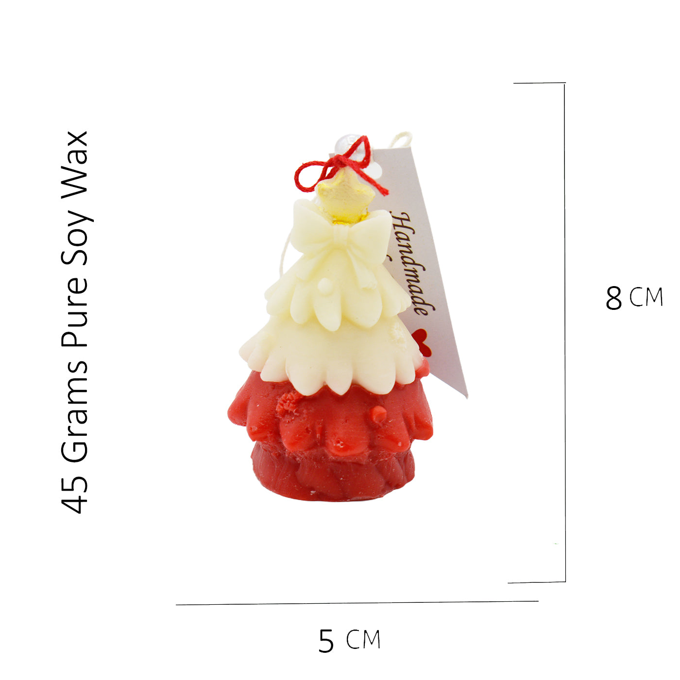 Christmas Candle Set Soy Wax Lavender Chamomile Festive Décor