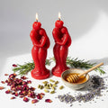 Red Couple Candles, Pack Of 2 , Perfect Uses For Hoodoo , Love Spell Tradition