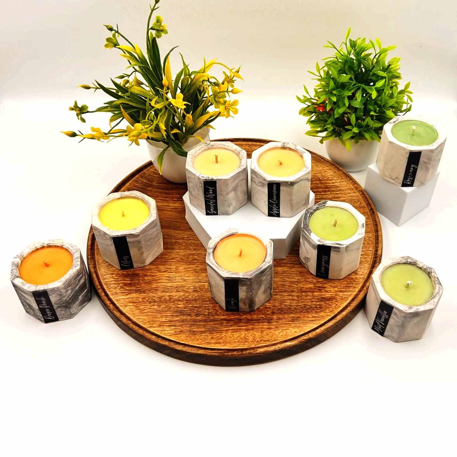 Luxury  Concrete Container Tea Light