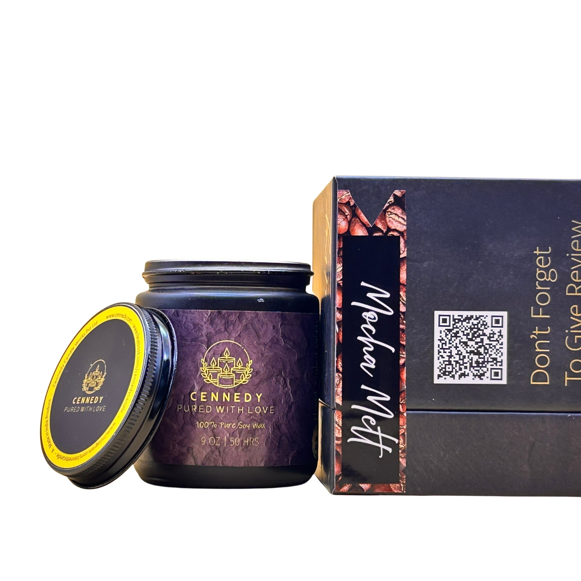 Matcha Melt amber jar candle blends coffee-vanilla fragrance for relaxation.