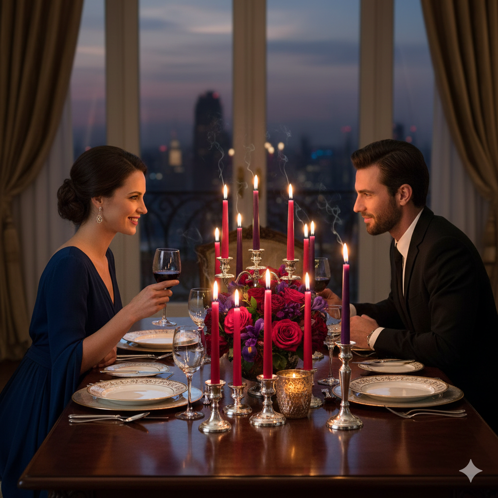 Classic Taper Dinner Candles – Perfect for Dining, Décor & Celebrations