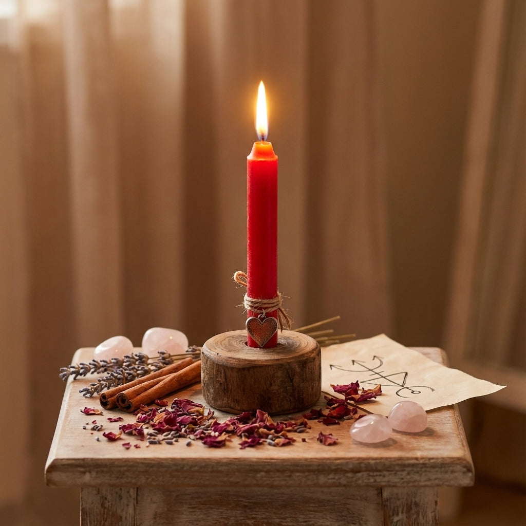 10 Pcs Hand Poured 6" Red Candles  – For Spell / Pagan - Export Quality