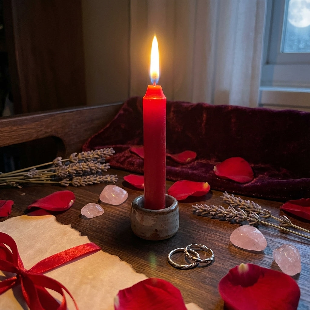 21 Pcs Hand Poured 6" Red Candles  – For Spell / Pagan, Witch Craft, Conjure, Rootwork