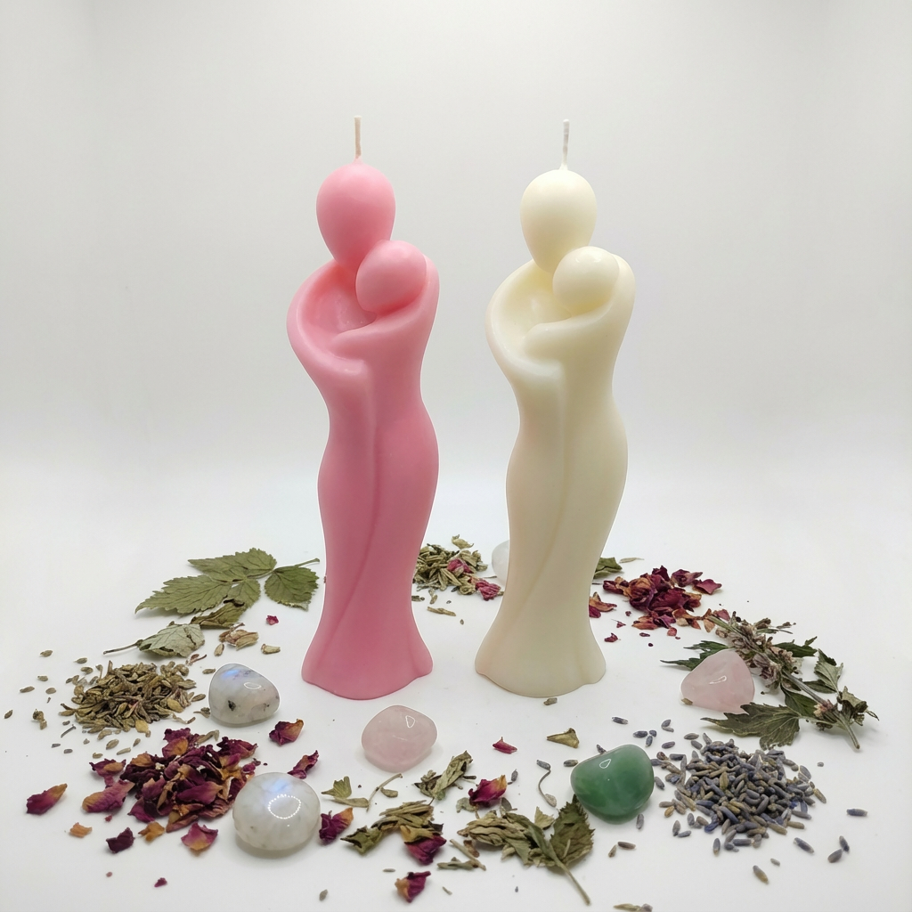Mother Son Figured Candles For Pregnancy Spell