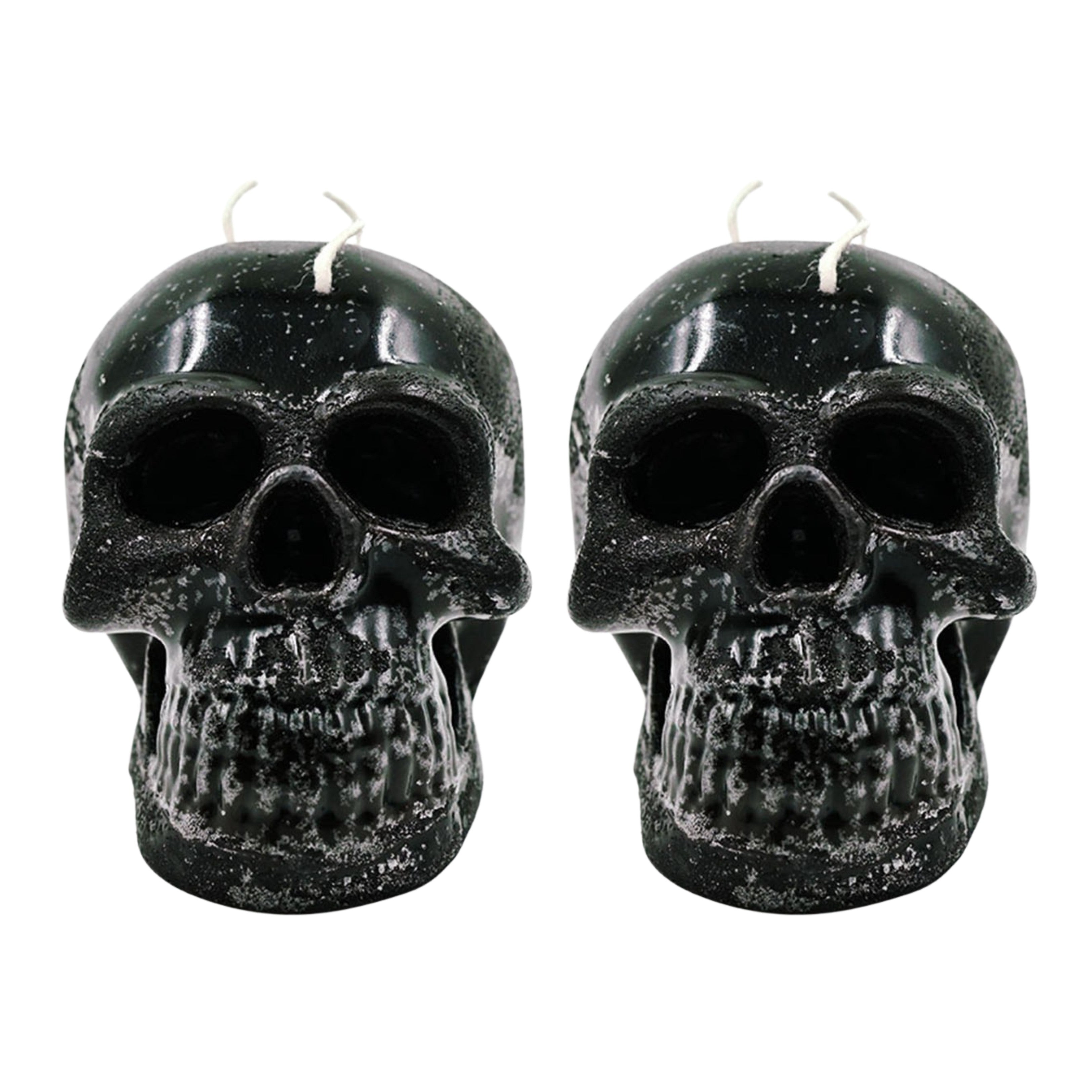 Skull Candles Pair – Unique Gothic Decorative Candles for Home,Spell & Theme Décor
