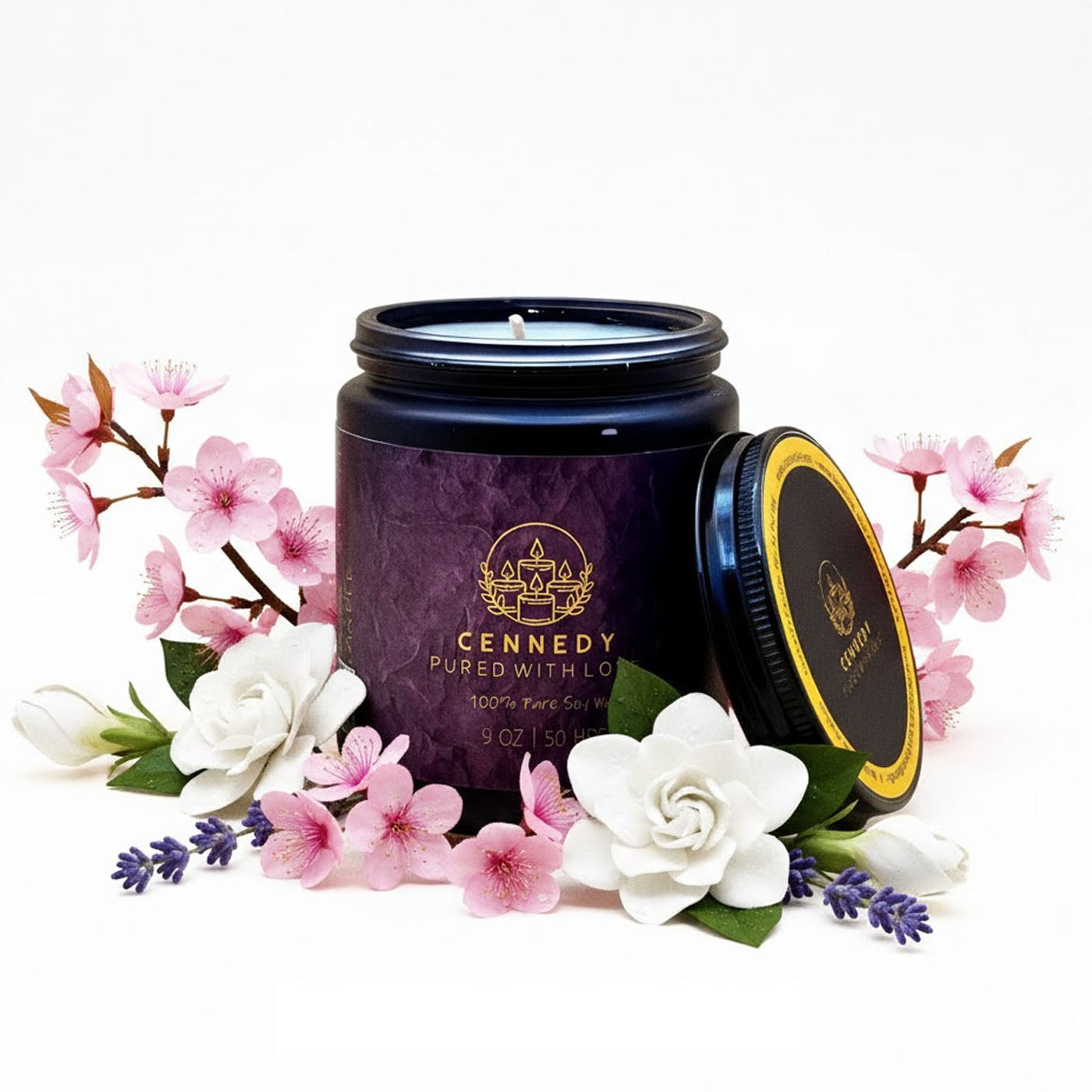 Blossom Luxury Scented Candle for Meditation, Spa, Birthday & Luxury Gift